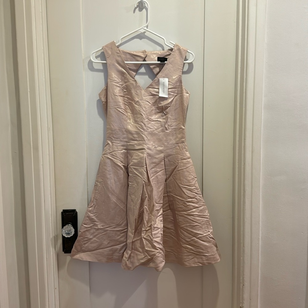 Banana republic pink shimmery party dress signature line size 2 new